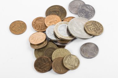 Beyaz arkaplanda para