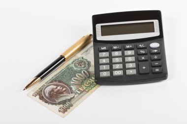 Beyaz arkaplanda para