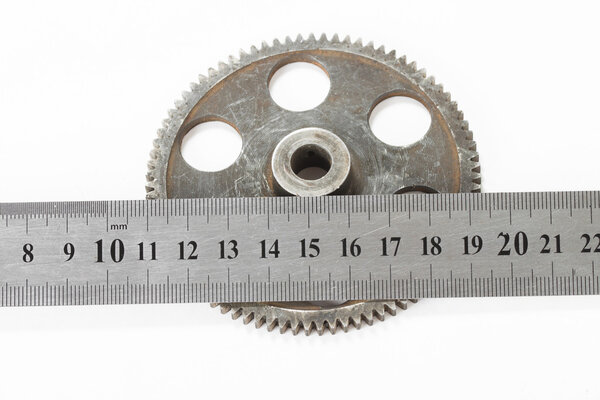 Gear on the white background