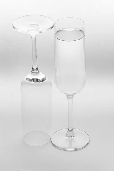 Glass on the white background — Stock Photo, Image