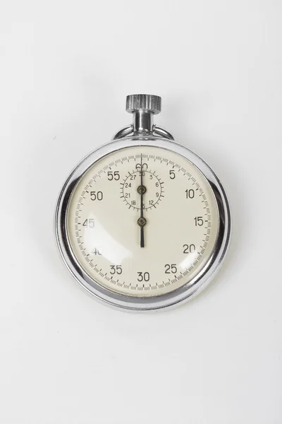 Cronometro sullo sfondo bianco — Foto Stock