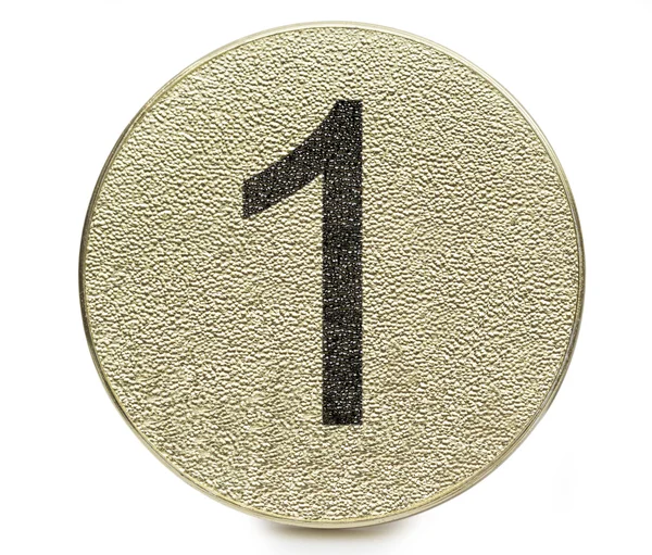 Number on the white background — Stock Photo, Image