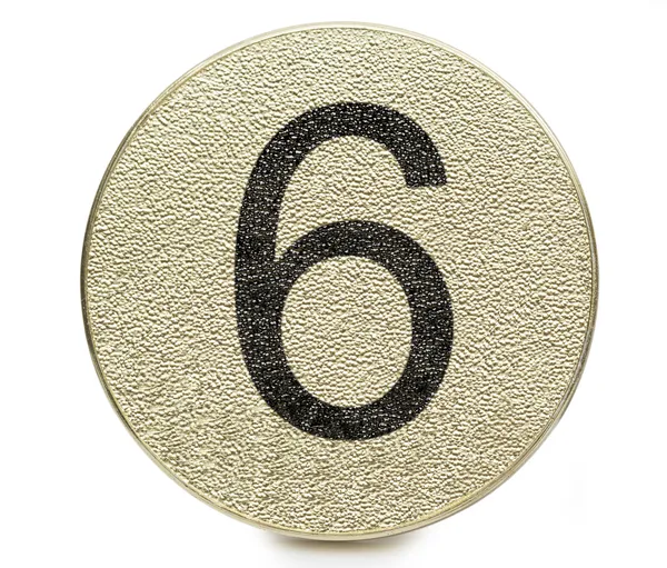 Number on the white background — Stock Photo, Image