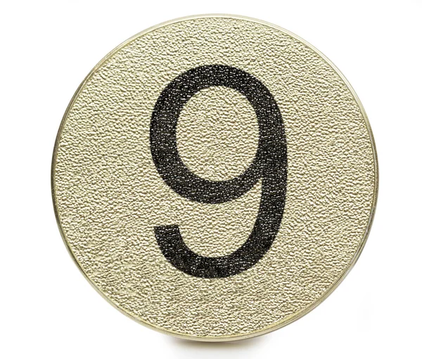 Number on the white background — Stock Photo, Image