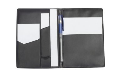 beyaz zemin üzerine defter