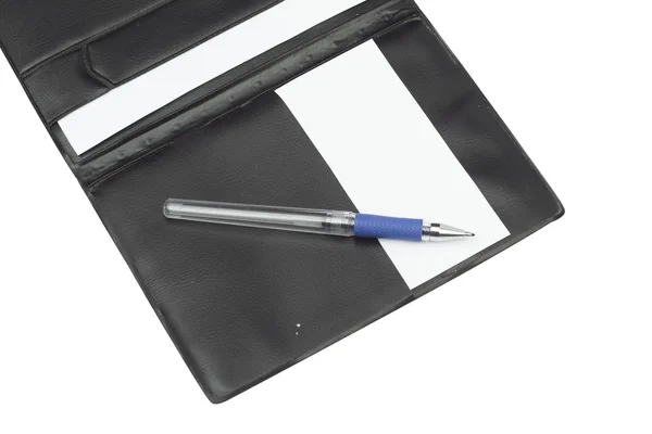Notebook pe fundal alb — Fotografie, imagine de stoc