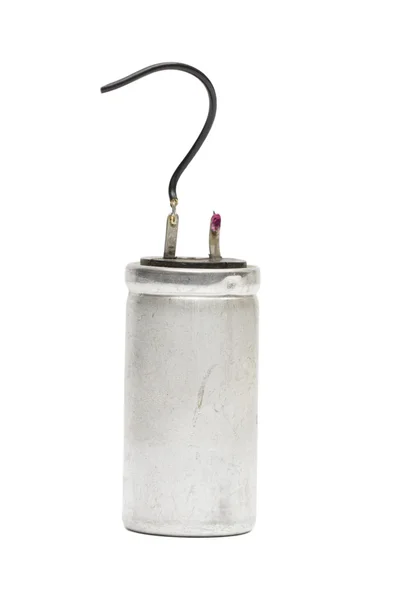 Capacitor no fundo branco — Fotografia de Stock