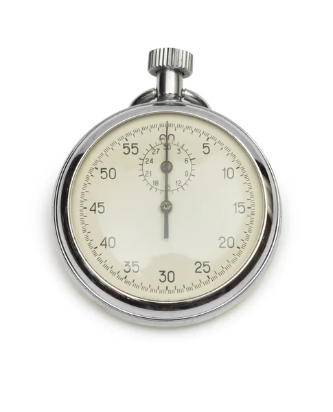 Stopwatch op de witte achtergrond — Stockfoto