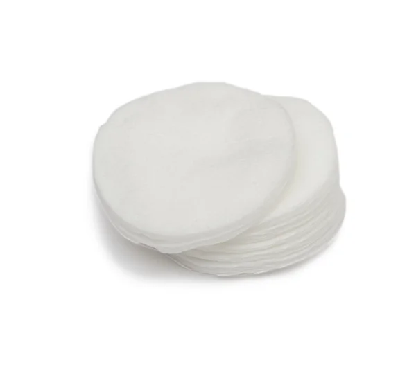 白い背景の上の綿のパッド — ストック写真