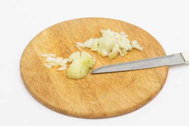 beyaz zemin üzerine soğan