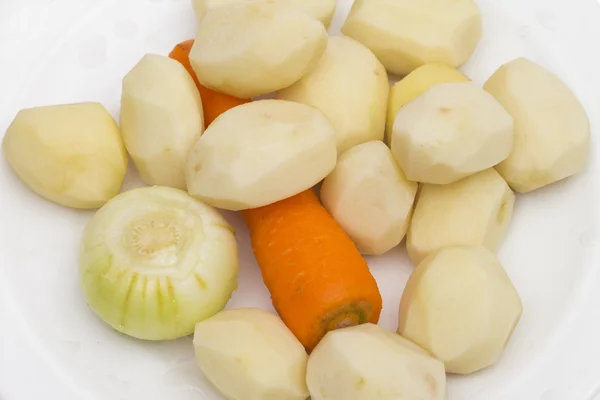 Verduras sobre fondo blanco —  Fotos de Stock