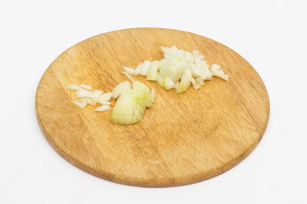 Onions on the white background — Stock Photo, Image