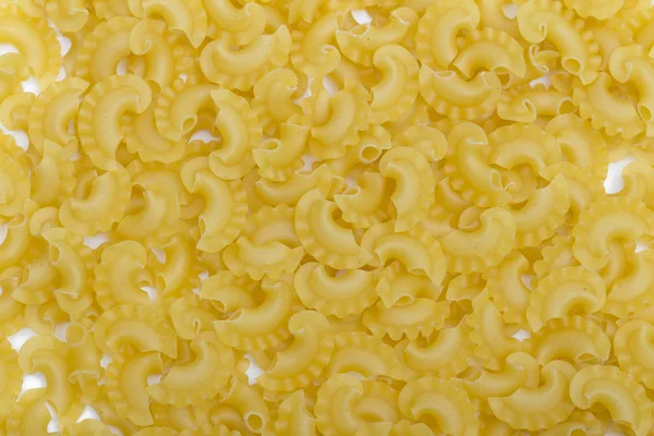 Pasta på den vita bakgrunden — Stockfoto