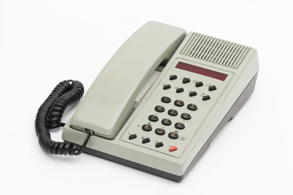 Телефон на белом фоне — стоковое фото