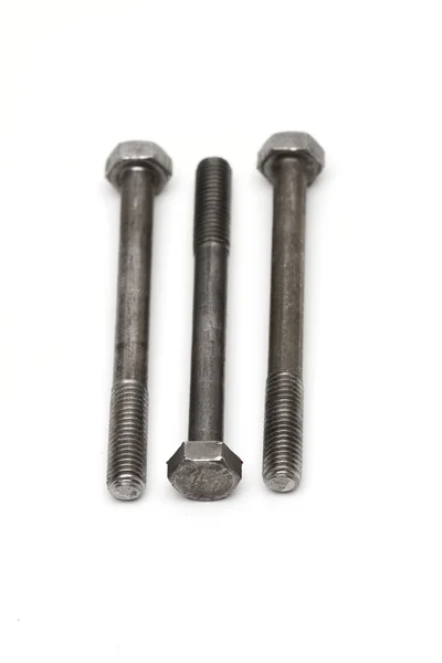 Fasteners on the white background — Stock Photo, Image