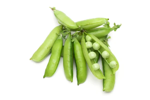 Peas on the white background — Stock Photo, Image