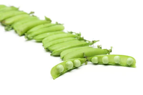 Peas on the white background — Stock Photo, Image