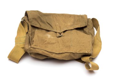 Beyaz arka plan üzerinde çanta