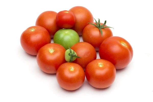 Tomato on the white background — Stock Photo, Image