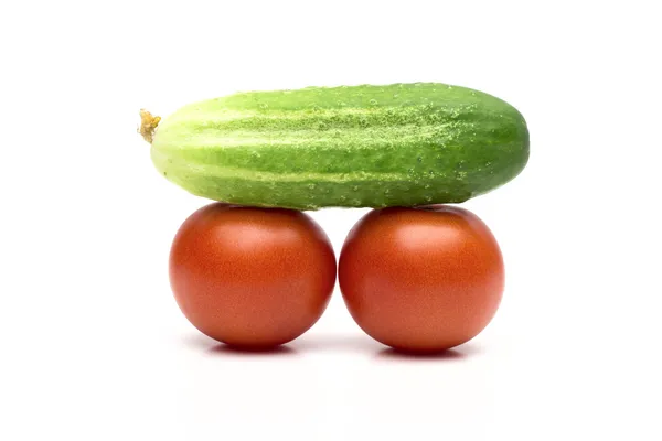 Verduras sobre fondo blanco — Foto de Stock