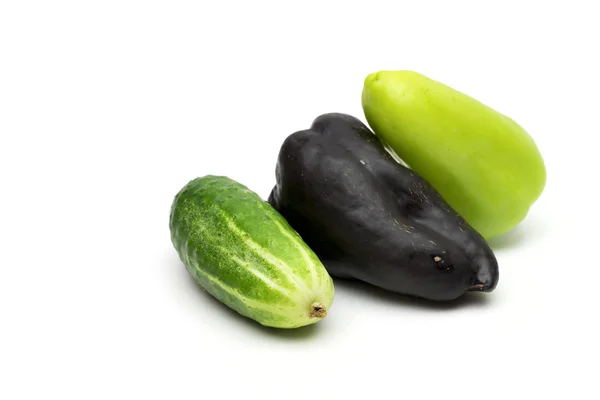 Beyaz arka planda sebzeler — Stok fotoğraf