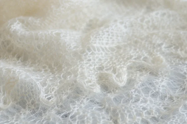 Tradional Russian knitted downy shawl — Stock Photo, Image