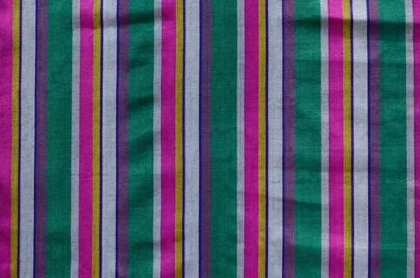 Colorful indian striped material background — Stock Photo, Image