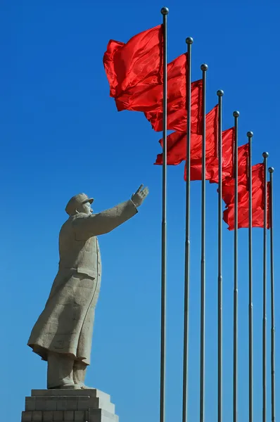 Voorzitter Mao's standbeeld — Stockfoto
