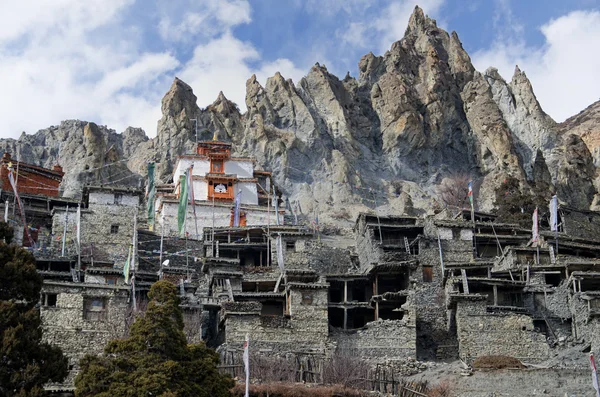 Braga gompa v Nepálu — Stock fotografie