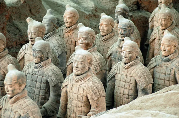 Exército de Terracota perto da cidade de Xian, China Imagem De Stock