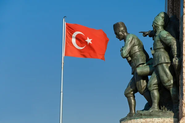 Türkiye Cumhuriyeti'nin Taksim Anıtı — Stok fotoğraf