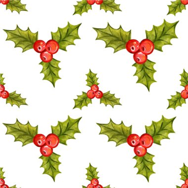 Holly çilek ile Seamless Noel modeli