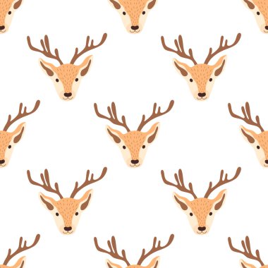 Geyik ile Seamless Noel modeli