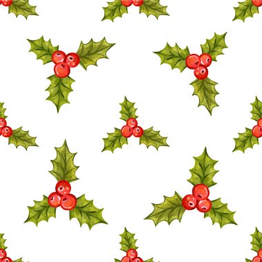 Holly çilek ile Seamless Noel modeli