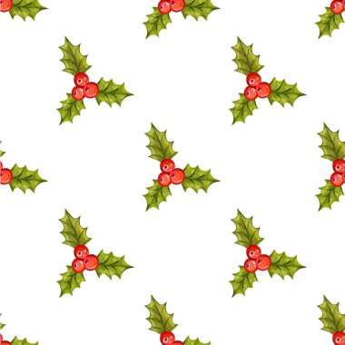 Holly çilek ile Seamless Noel modeli