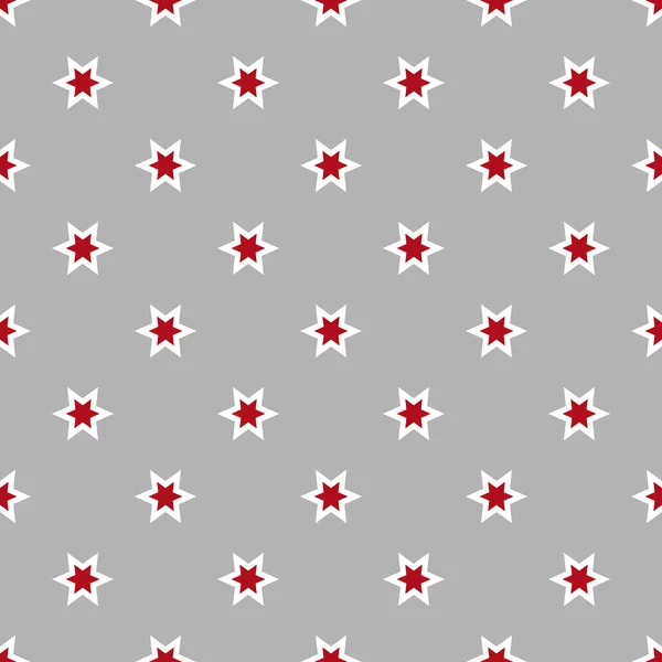 Безшовний візерунок зірок на сірому фоні — стоковий вектор