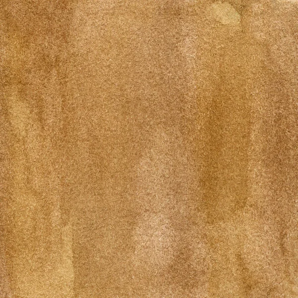 Jasnobrązowe tło akwareli z plamami i smugami. Ilustracja ręcznie rysowana — Zdjęcie stockowe