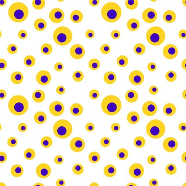 Daireleri olan renkli geometrik, pürüzsüz desen