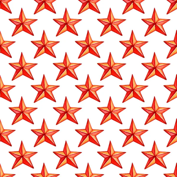 Seamless pattern with red stars. Christmas Holiday Pattern — Stock Photo, Image