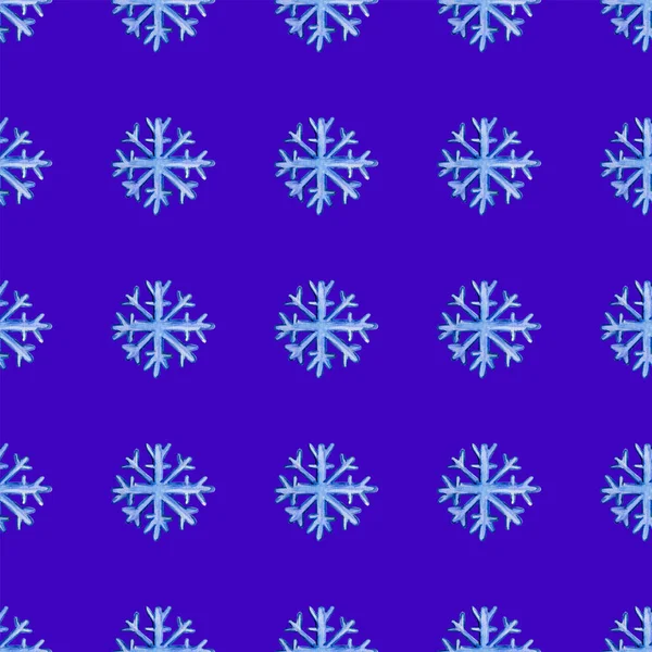 Płynny wzór świąteczny z płatkami śniegu — Zdjęcie stockowe
