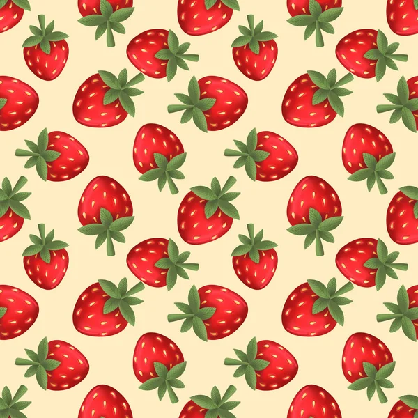 딸기를 곁들인 끈적끈적 한 무늬 — 스톡 사진