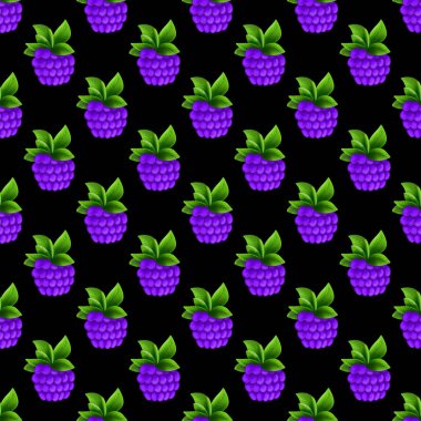 Mor böğürtlenli kusursuz desen 