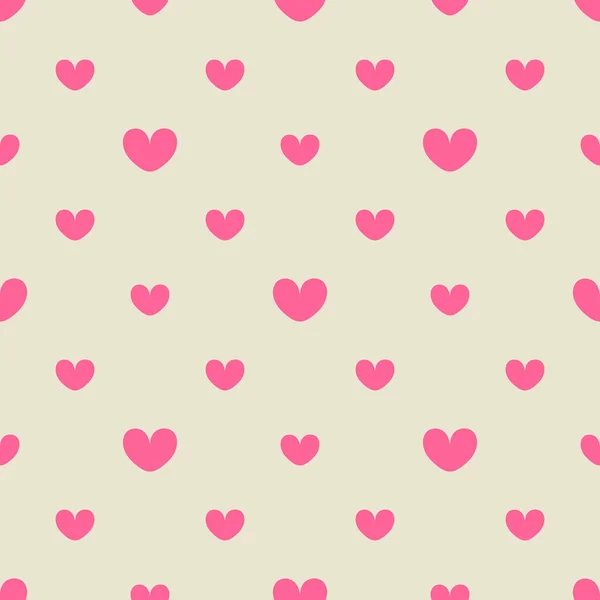 Pink hearts seamless pattern. Valentines Day, — 图库照片