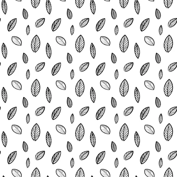 Scandinavian pattern,Black and white digital paper,.Leaves and flowers pattern