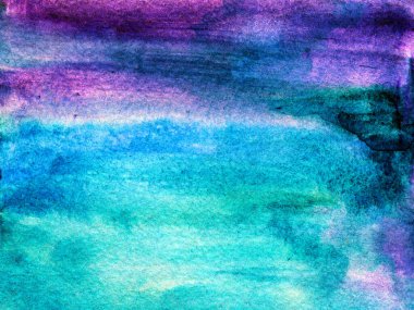 Lekeli, noktalı, bulanık daireli mavi suluboya arkaplan