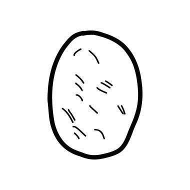 Taş taslak. Bir karalama biçiminde vektör illüstrasyonu