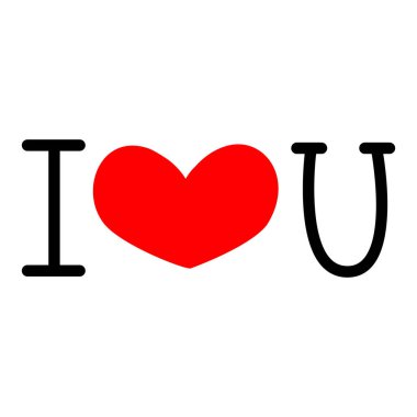 I love you. Vector illustration in doodle style. 