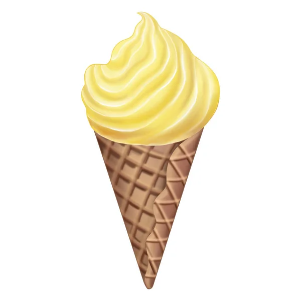 ブルークリームとアイスクリーム — ストック写真