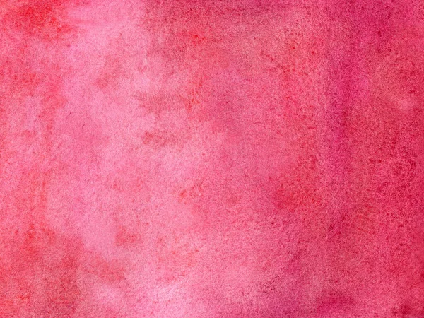 Roter Aquarell-Hintergrund mit Flecken, Punkten, verschwommenen Kreisen — Stockfoto