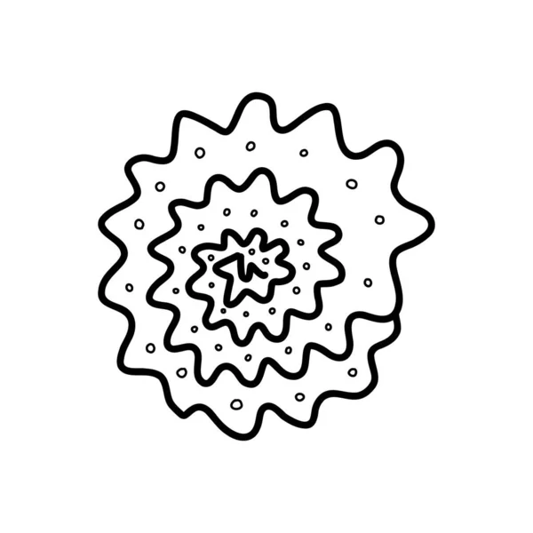 Concha. ilustração vetorial no estilo doodle —  Vetores de Stock